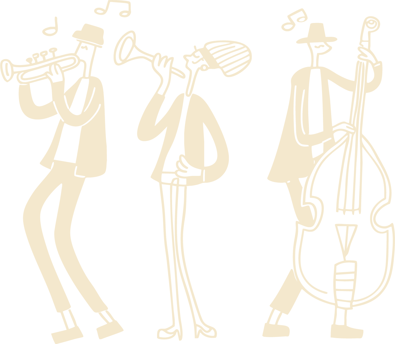 Trio de jazz — illustration